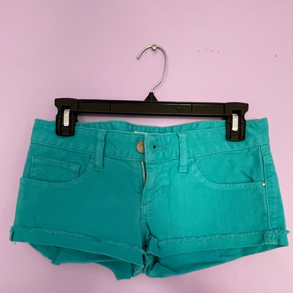 Size 24 Guess Bright Blue Jean Shorts